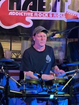 Drummer Pete Owens of Bad Habit at Corner Pocket 02-21-26